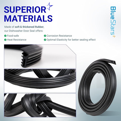 00494772 Dishwasher Door Gasket Seal for Samsung Kenmore Bosch Dishwashers