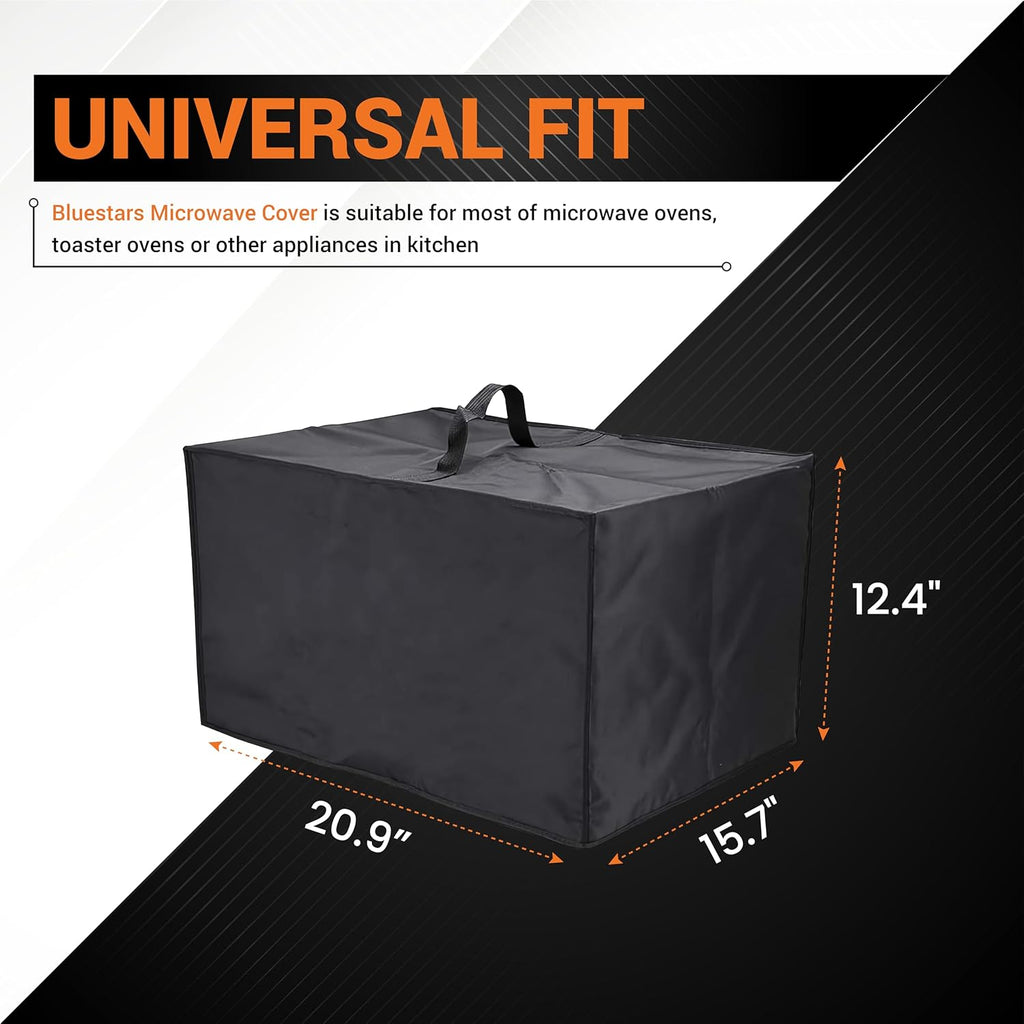 Microwave Dust Cover, 210D Oxford Fabric, 20.9" x 15.7" x 12.4" - Fits Toaster Ovens & Air Fryers