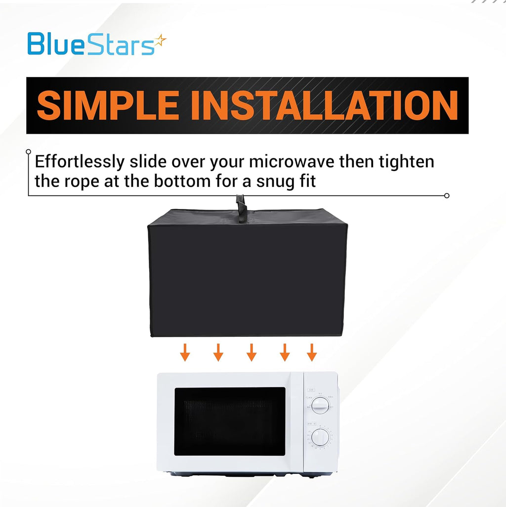 Microwave Dust Cover, 210D Oxford Fabric, 20.9" x 15.7" x 12.4" - Fits Toaster Ovens & Air Fryers
