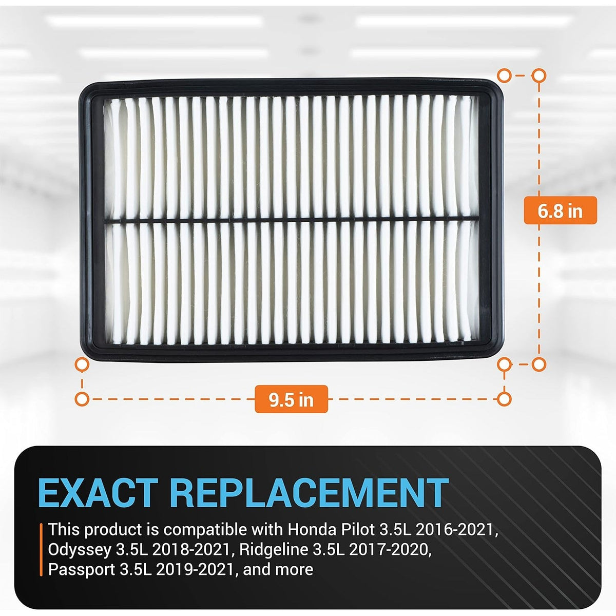 XA10486 Engine Air Filter for Honda - Replaces CA12061 WA10339 PA99178