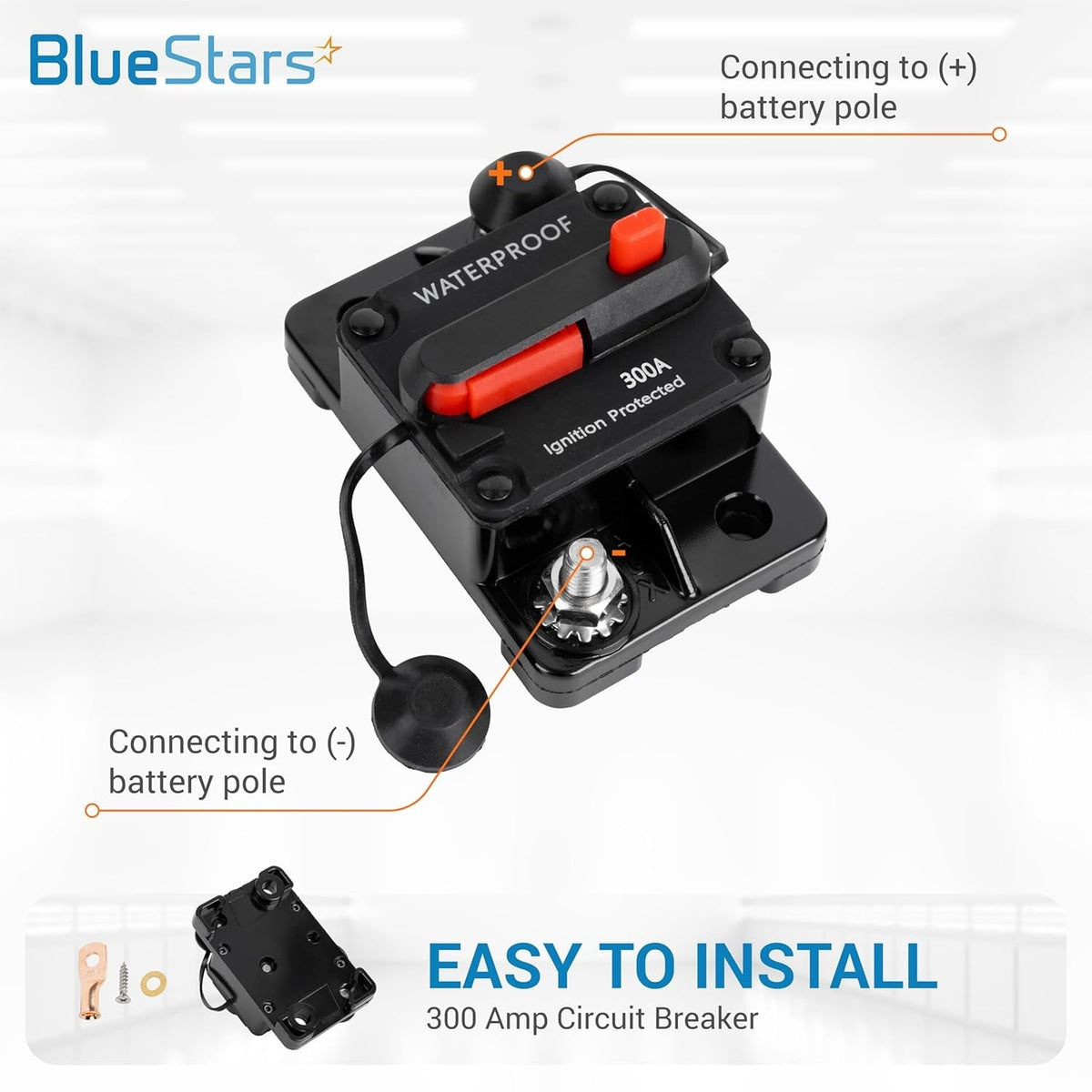 300A Waterproof Circuit Breaker (12V-48V DC) - 3 Pack