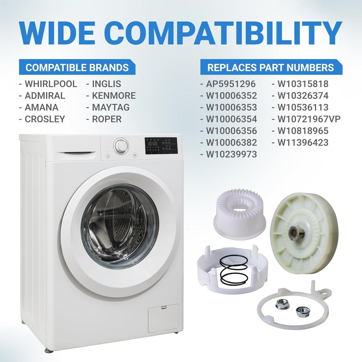 W10721967 Splutch Cam Kit for Whirlpool Kenmore Washers
