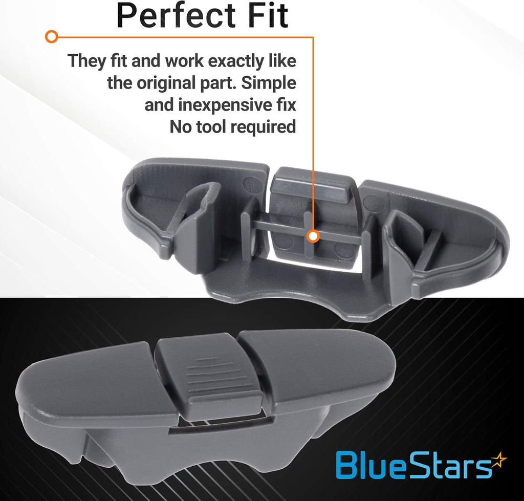 W10508950 Dishwasher Upper Rack Stop Clip for Whirlpool Kenmore - 4 Pack