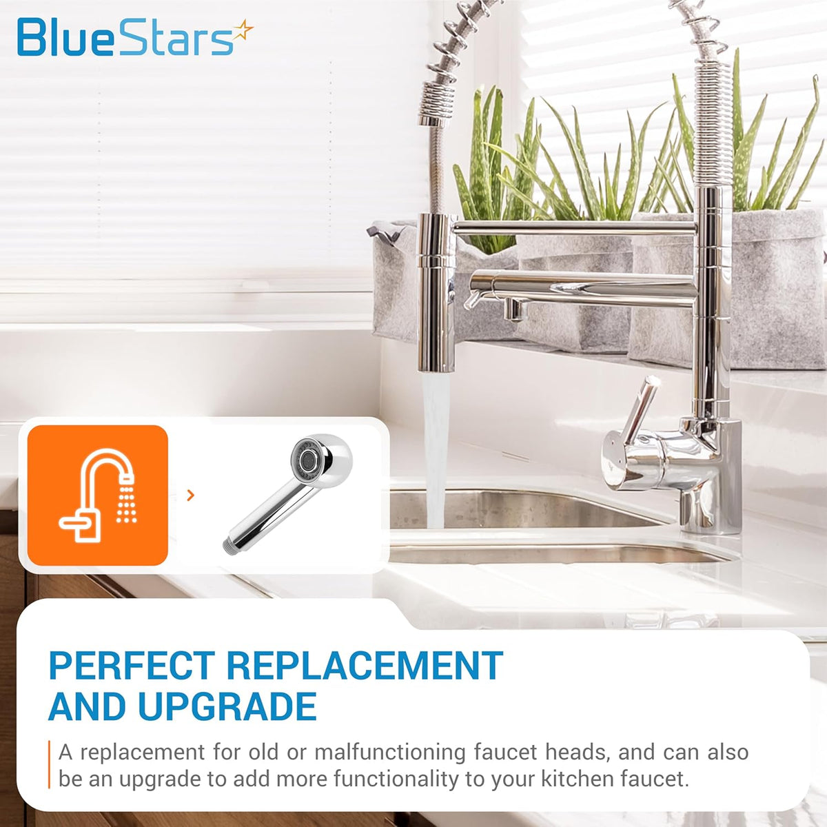 Pull Down Bathroom Sink G1/2 13/16 Inch Male Sprayer Head