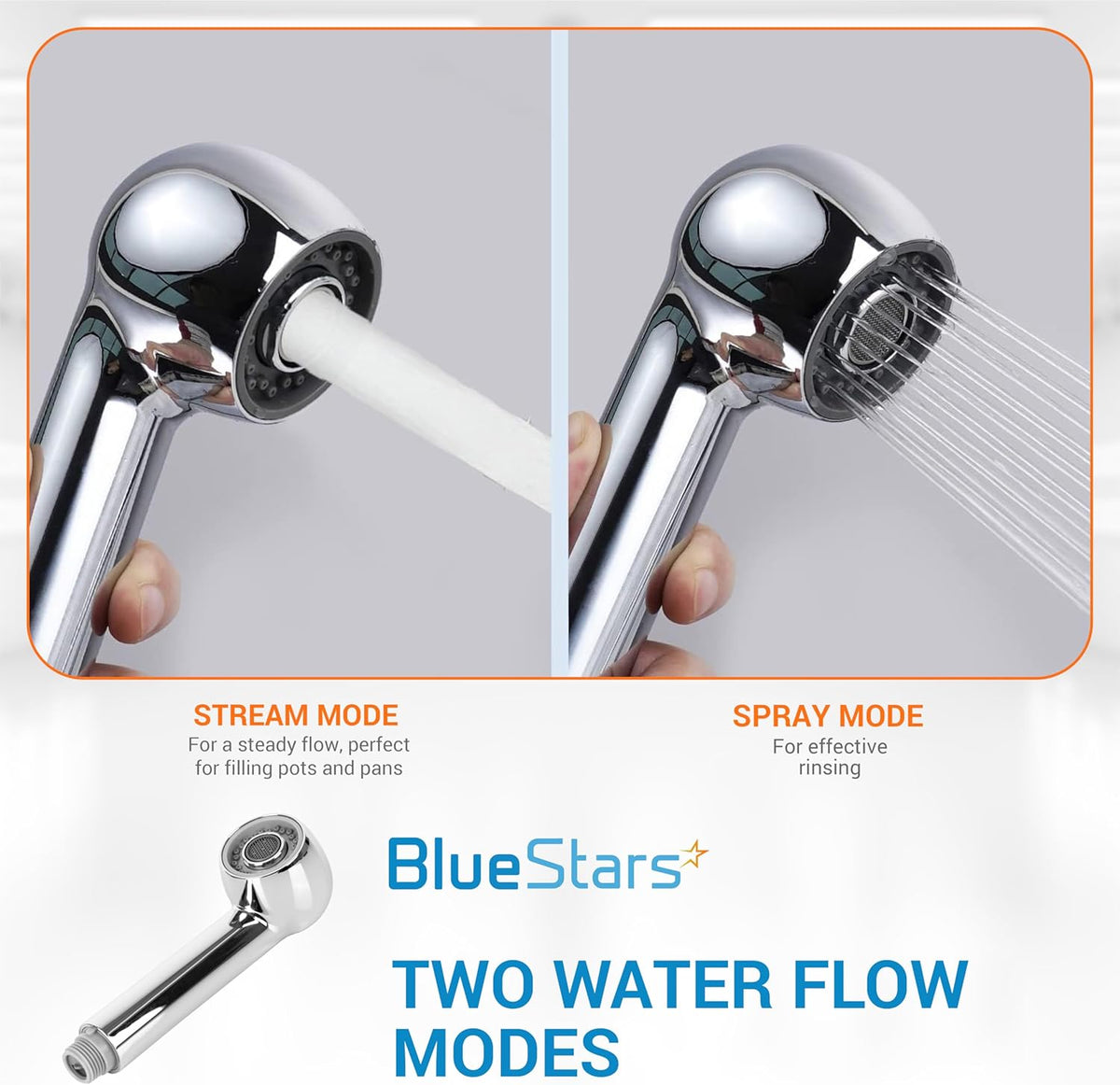 Pull Down Bathroom Sink G1/2 13/16 Inch Male Sprayer Head