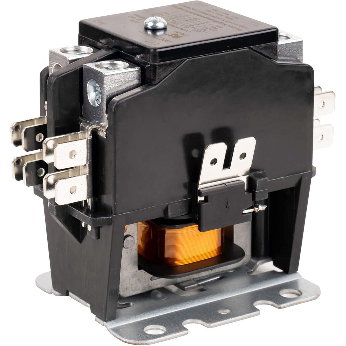 2 Pole Contactor, 40 Amp 24VAC Coil, AC Heat Pump Refrigeration Systems