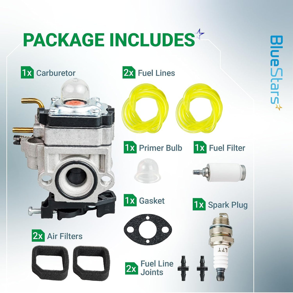 RY25AXB Carburetor Tune-Up Kit for Ryobi 25cc 2-Cycle Leaf Blower