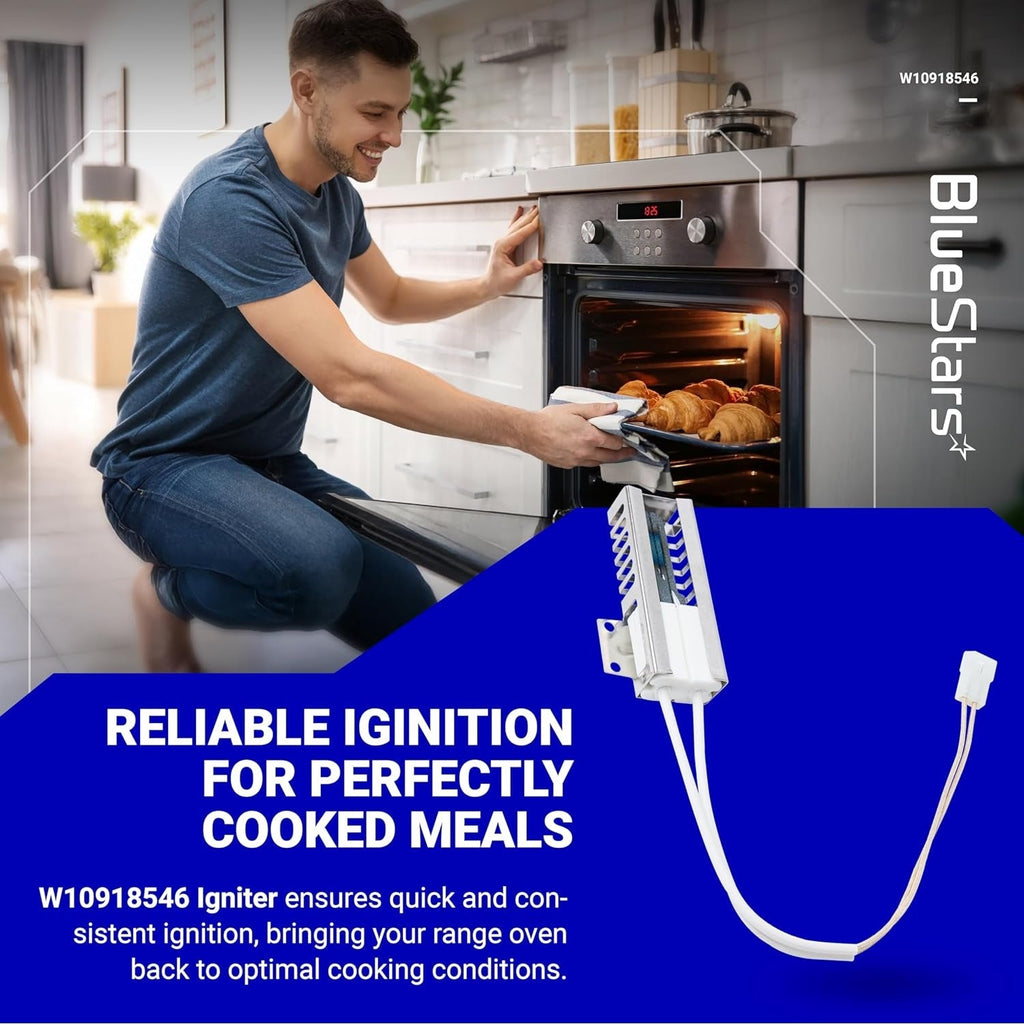 W10918546 W10140611 Gas Range Oven Igniter for Whirlpool Roper Amana Estate