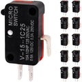 V-15-1C25 Micro Limit Switch Blade Momentary - 250VAC/125VDC 15A - 10 Pack