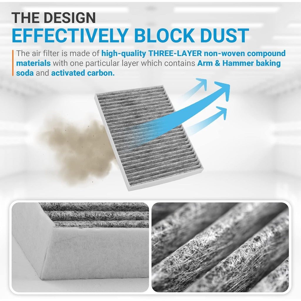 CF11663 Activated Cabin Carbon Air Filter - 2 Pack