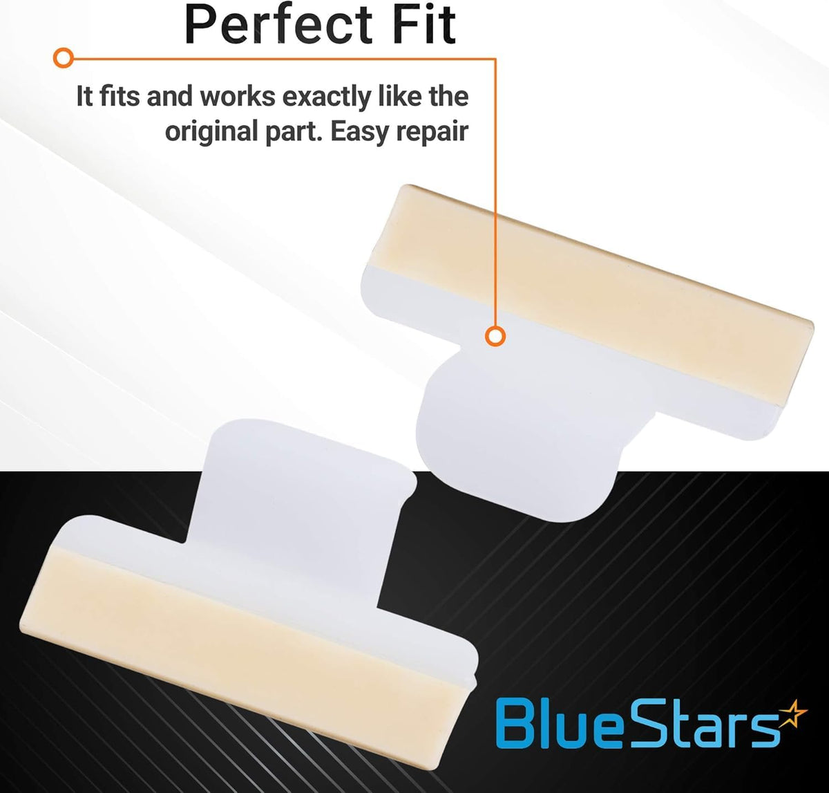 154701001 Dishwasher Splash Shield - For Frigidaire Kenmore Crosley Dishwashers - 2 Pack