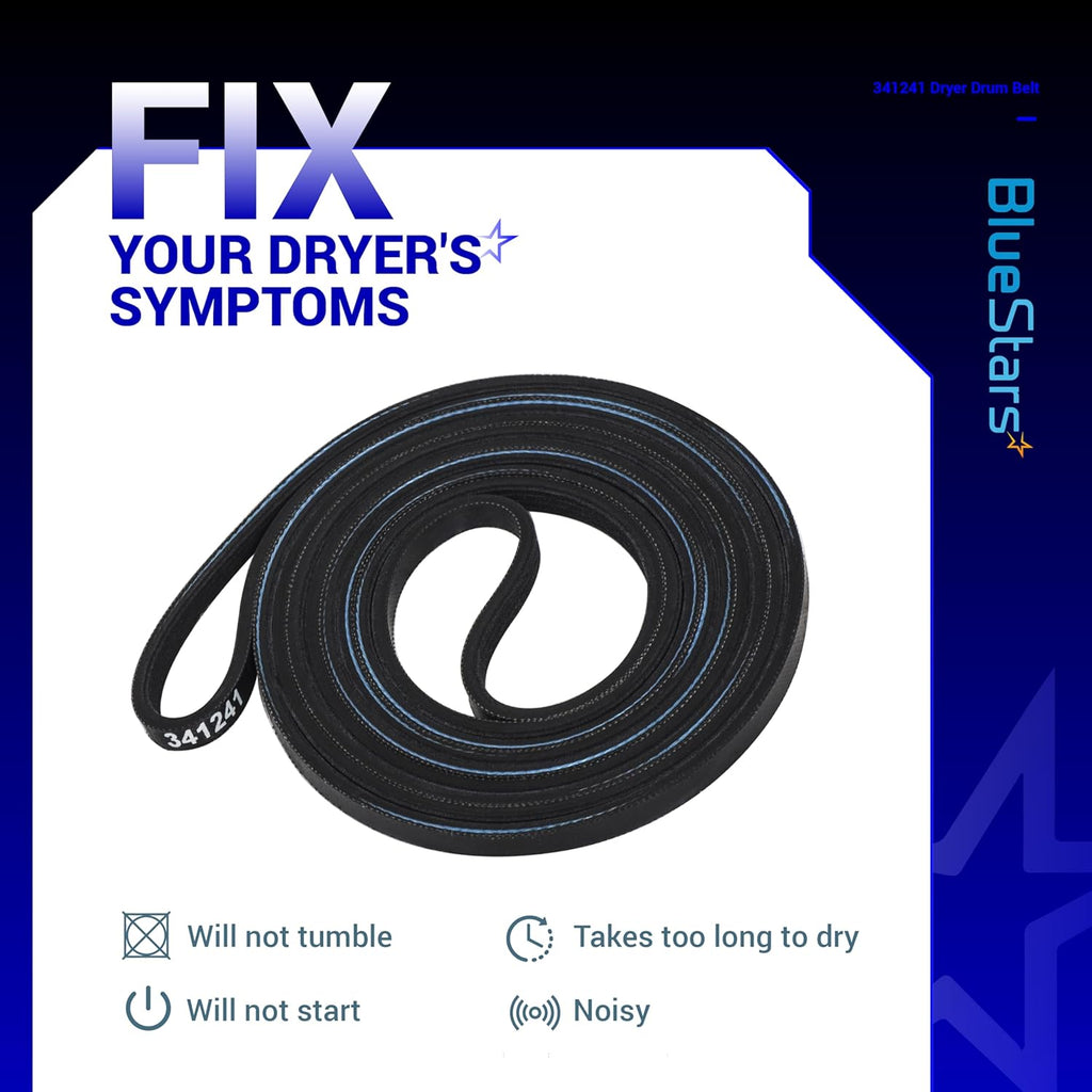 341241 Dryer Drum Belt for Whirlpool Kenmore Roper Amana