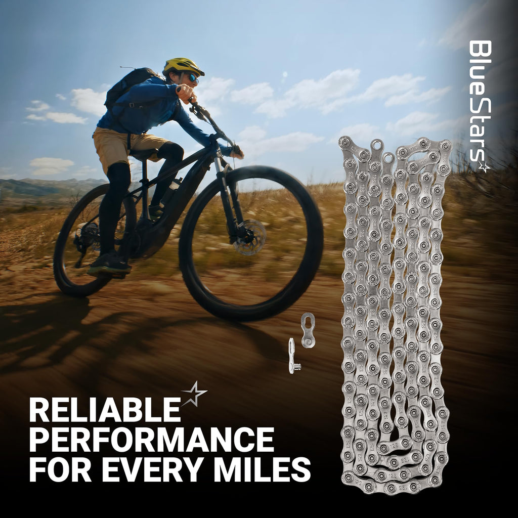 12-Speed Bike Chain, 1/2 x 11/128", 126 Links, Quick Link, Shimano SRAM Campagnolo