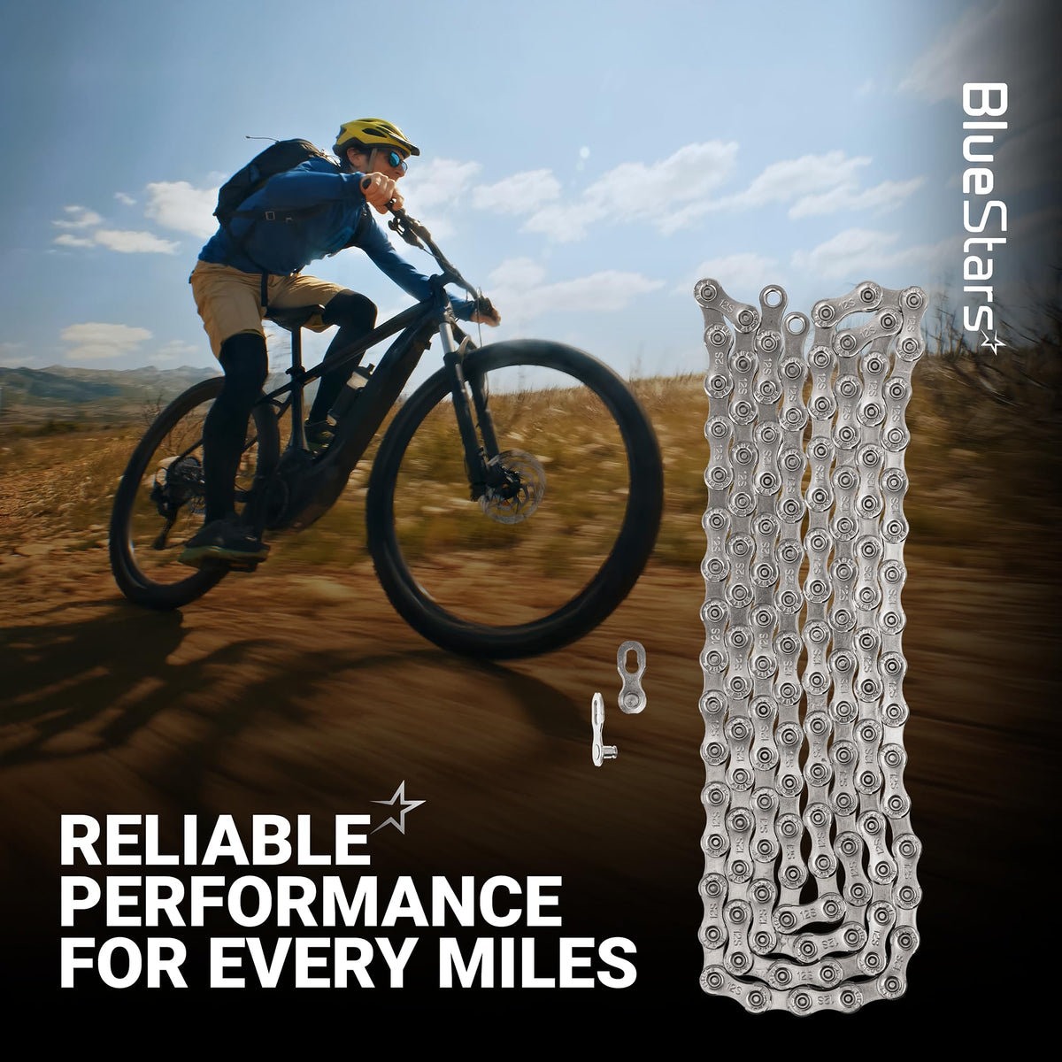 12-Speed Bike Chain, 1/2 x 11/128", 126 Links, Quick Link, Shimano SRAM Campagnolo