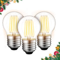 G45 E26 Edison LED Filament Globe Bulb 120V 5W - 3 Pack