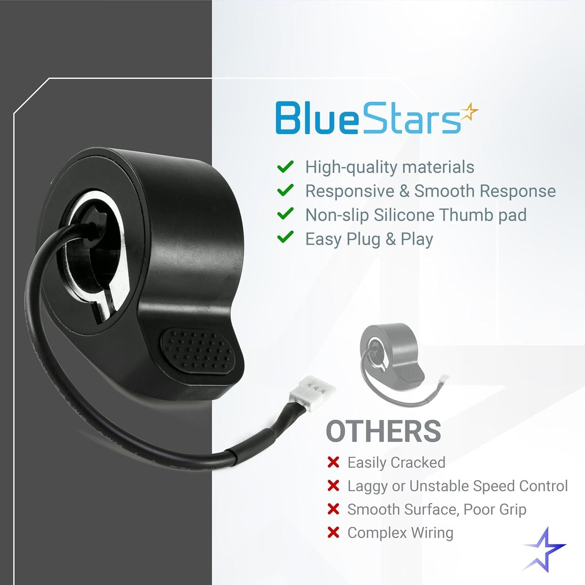 Electric Scooter Thumb Throttle For GXL V2/Apex/Apex Pro/Apex XL/XR Elite