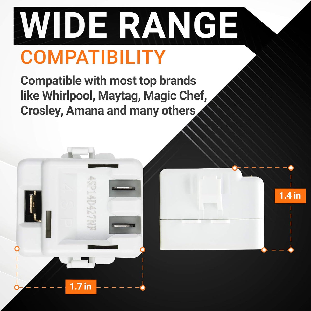 61005518 Refrigerator Relay and Overload Replacement - For Whirlpool Maytag Refrigerator