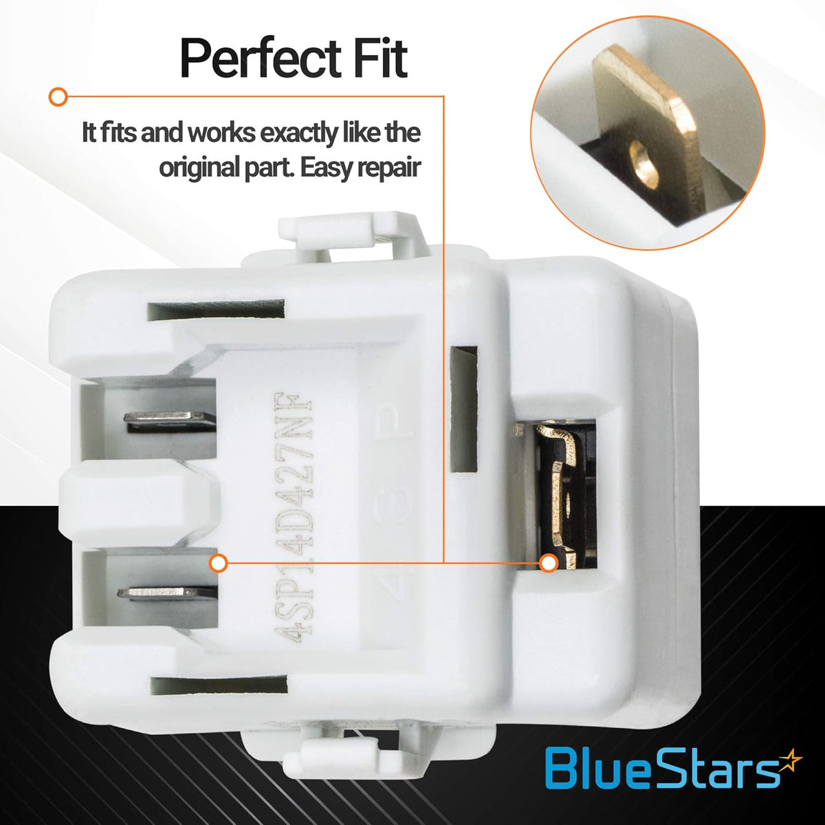 61005518 Refrigerator Relay and Overload Replacement - For Whirlpool Maytag Refrigerator