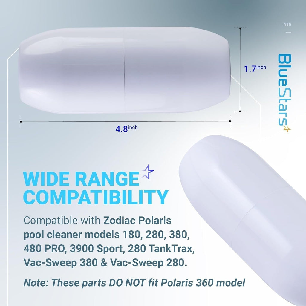 D10 Pool Cleaner Feed Hose Float Replacement for Zodiac Polaris Pool Cleaners - 9 Pack