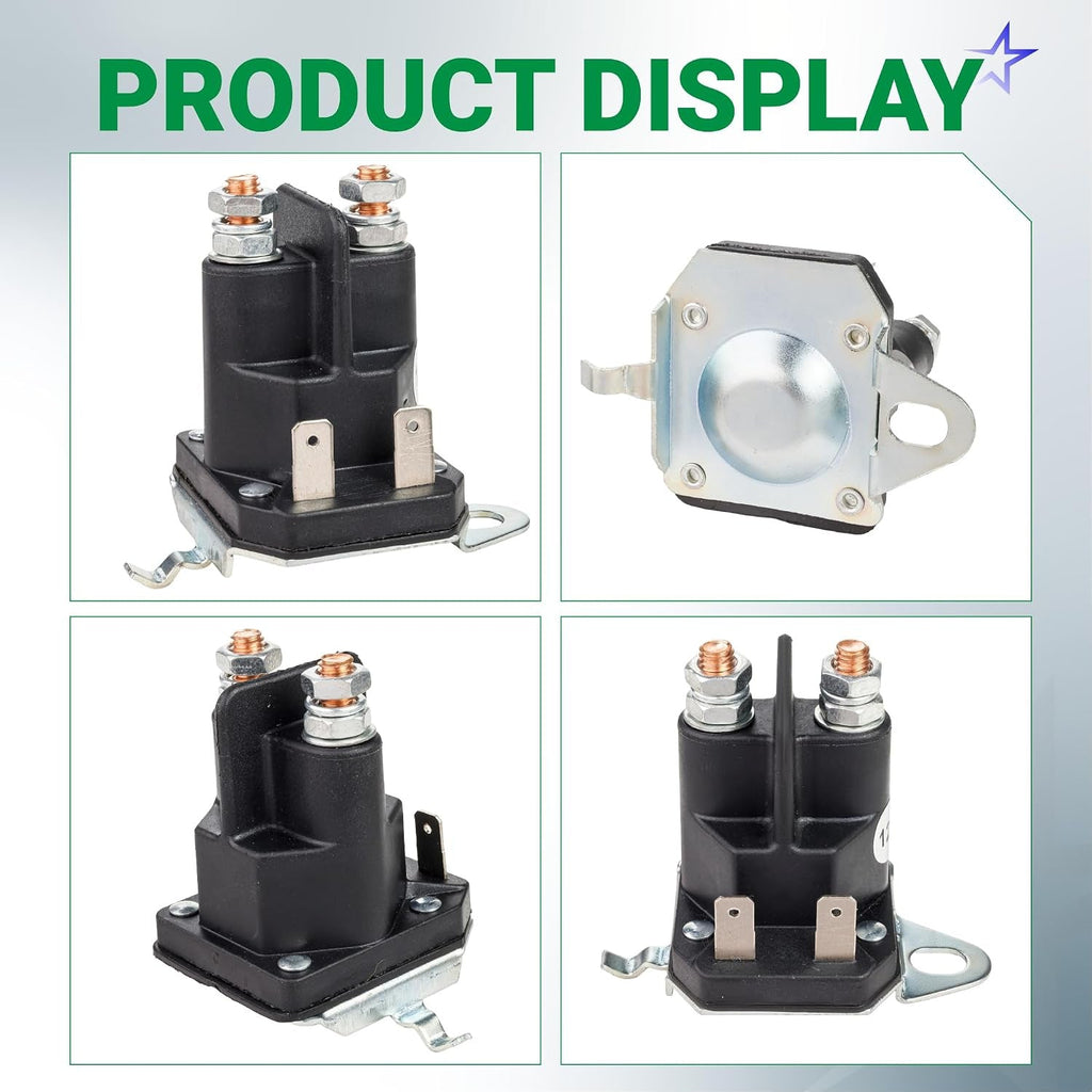 192507 Starter Solenoid, 12V 4-Terminal - Fits Husqvarna, Poulan, Craftsman LT2000/YS4500/YT3000
