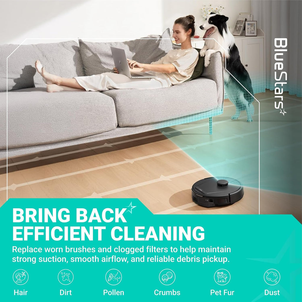 20-Pack Replacement Parts Kit for eufy L50 L60 Robot Vacuums
