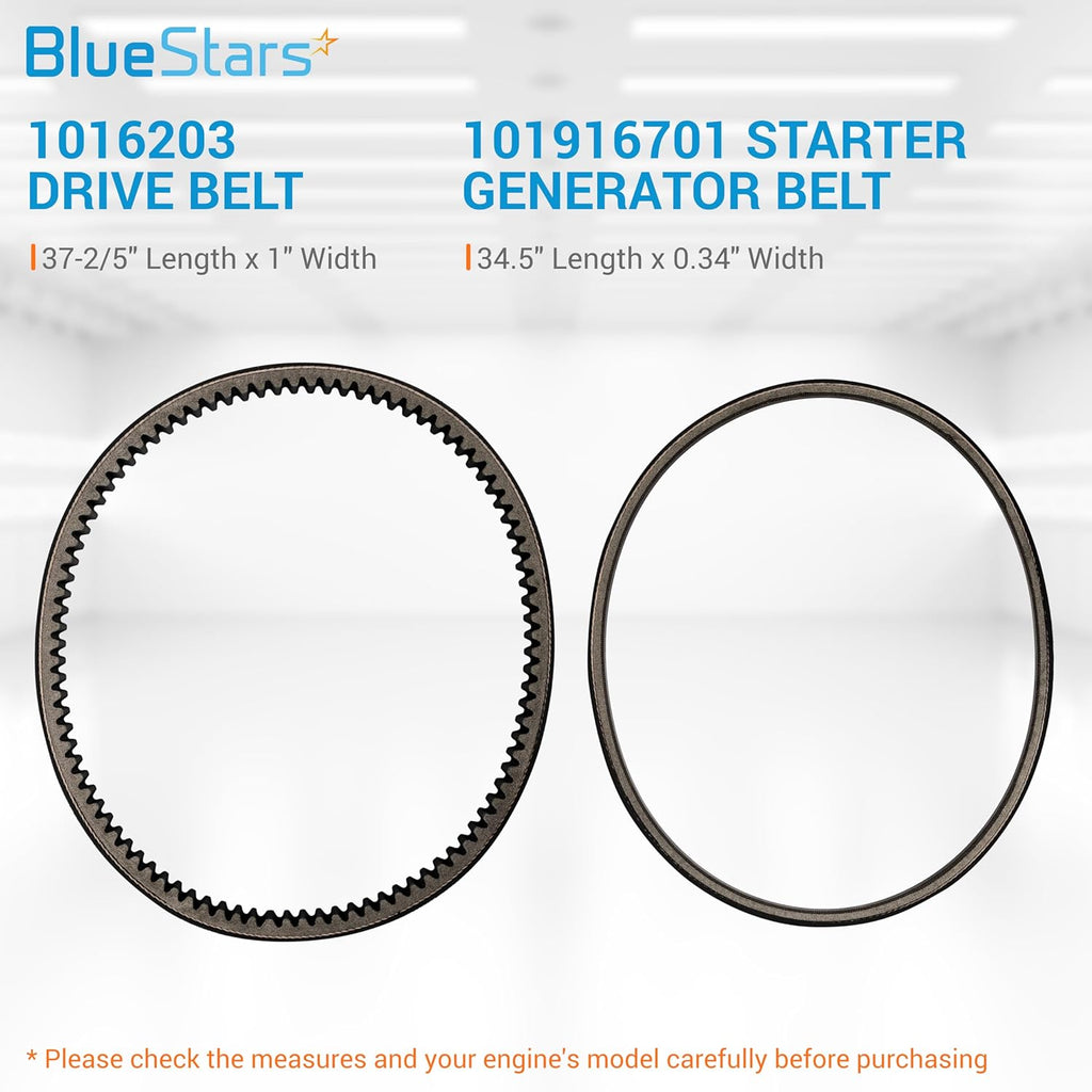 1016203 Drive Belt & 101916701 Starter Generator Belt Set