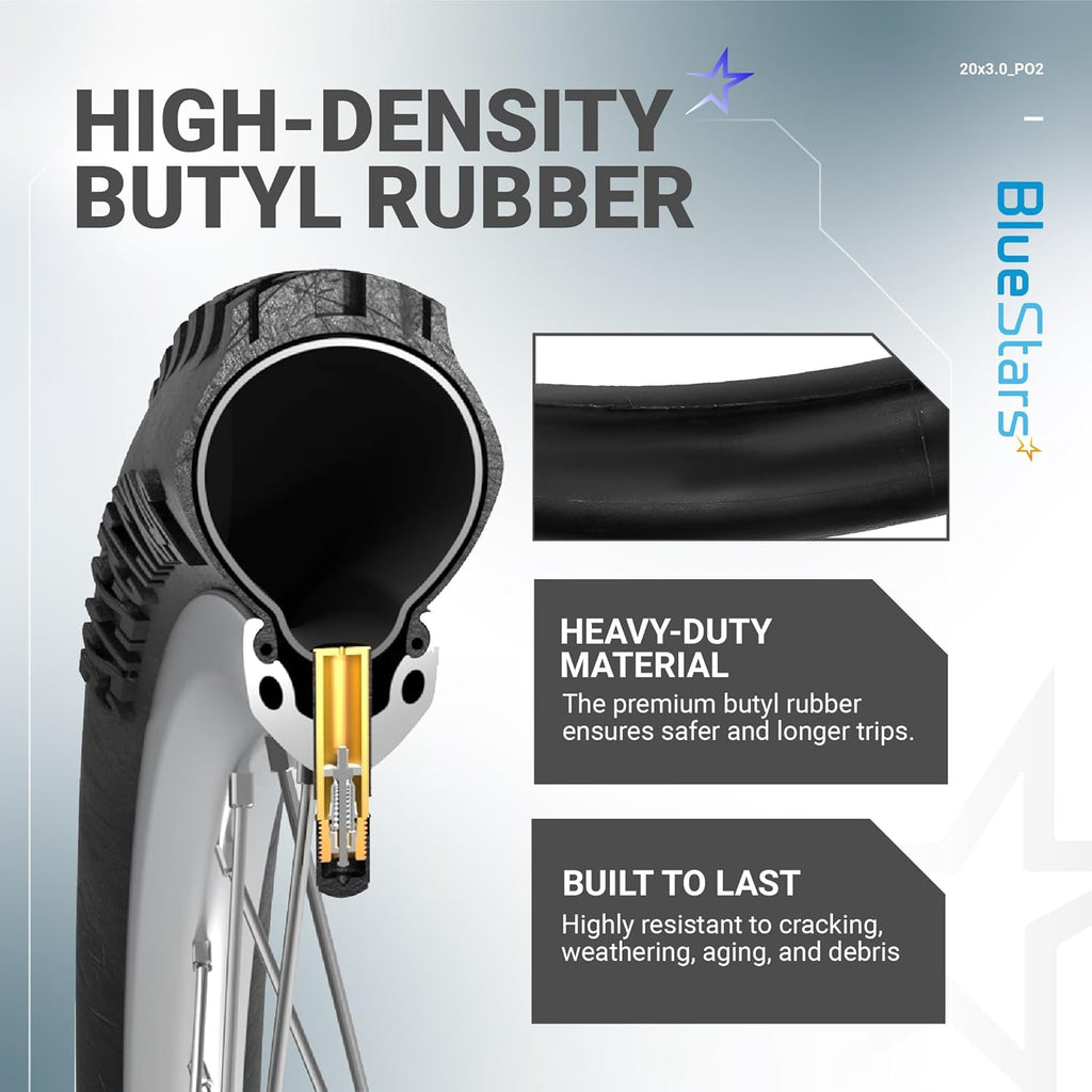 20" x 3.0" Bike Inner Tubes - 2 Pack