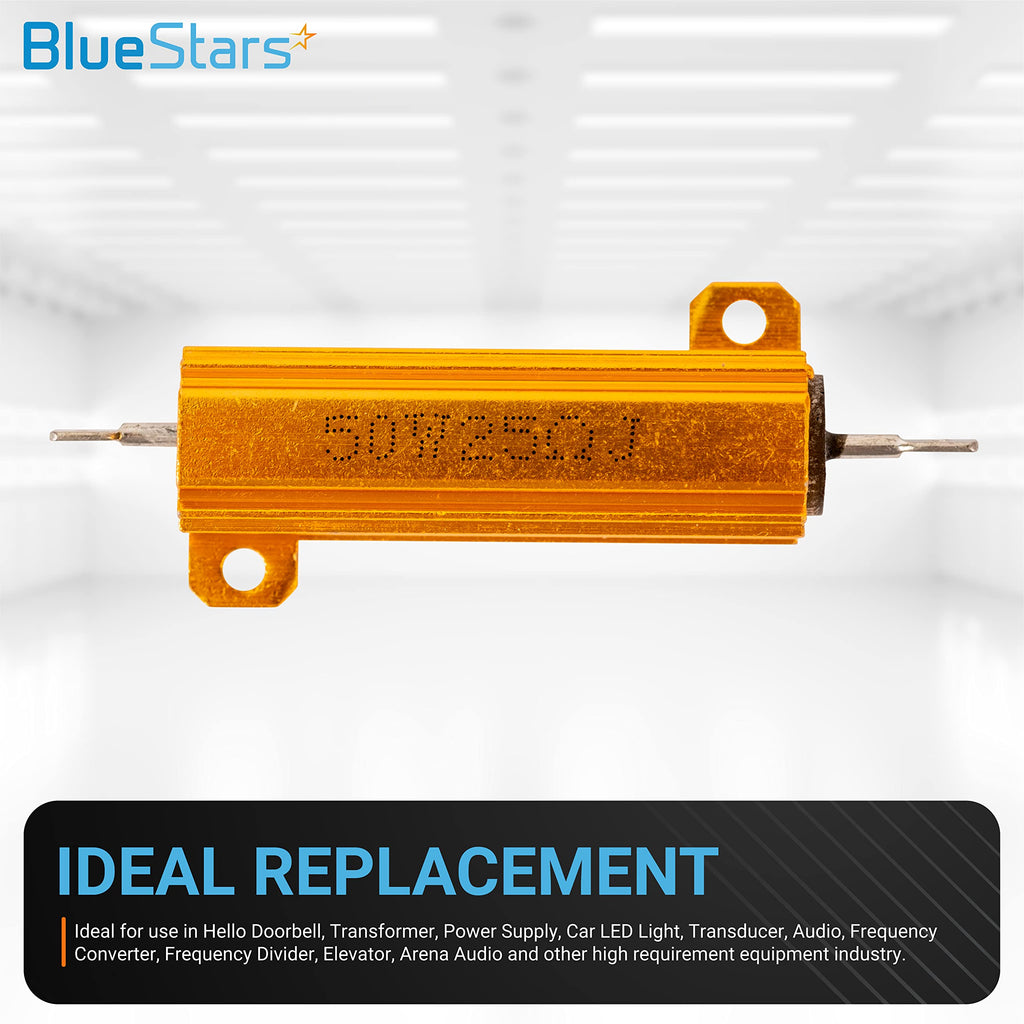 50W 25 Ohm Aluminum Case Wirewound Resistor - Resistance Tolerance ±5% 25r - 5 Pack