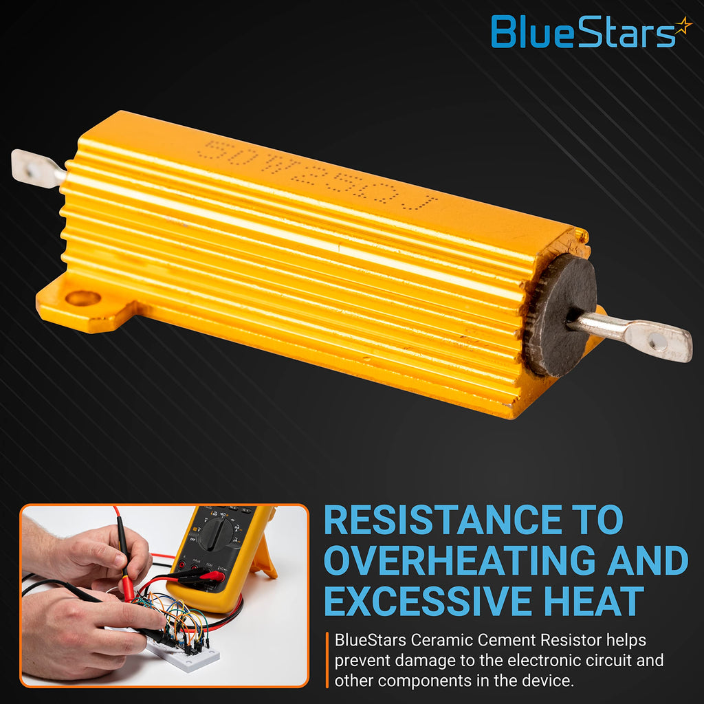 50W 25 Ohm Aluminum Case Wirewound Resistor - Resistance Tolerance ±5% 25r - 5 Pack