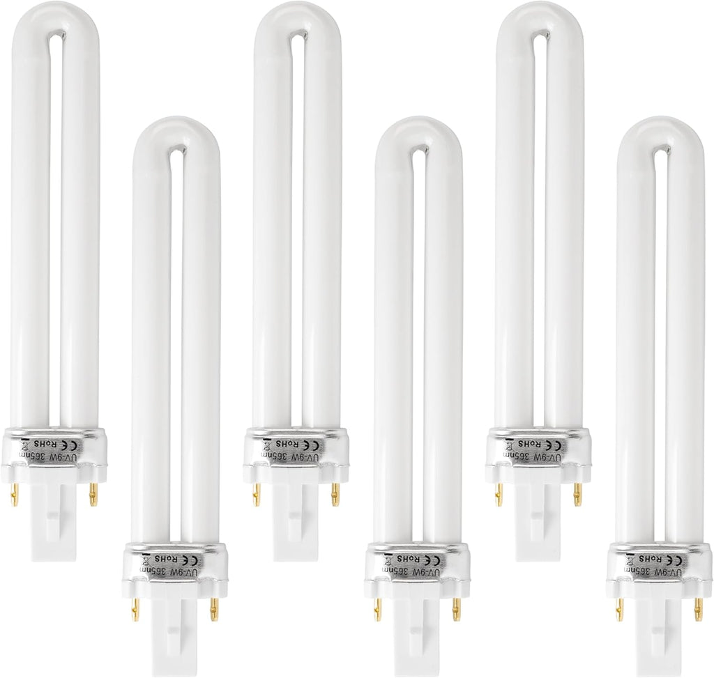 9W 21050 U-Shape 2-Pin UV Bulbs for DynaTrap DT3009 DT3019 DT3039 - 6 Pack