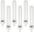 9W 21050 U-Shape 2-Pin UV Bulbs for DynaTrap DT3009 DT3019 DT3039 - 6 Pack