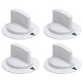 WE1M652 Dryer Timer Control Knob with Metal Ring - For Hotpoint & GE Dryers - 4 Pack