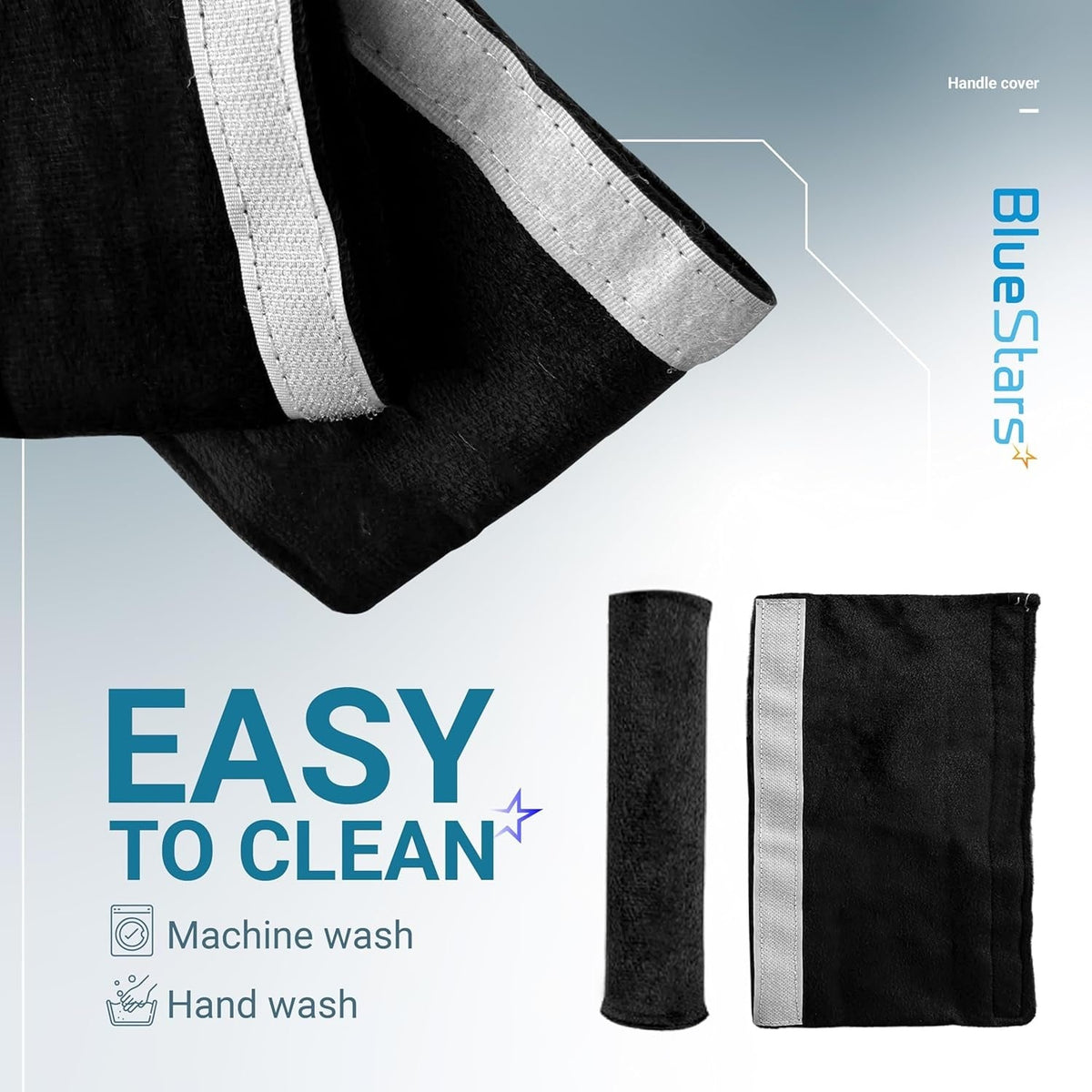 4 Refrigerator Handle Covers 15.74" x 5.5" and 2 Microwave Handle Covers 6.5" x 4.5" - Black