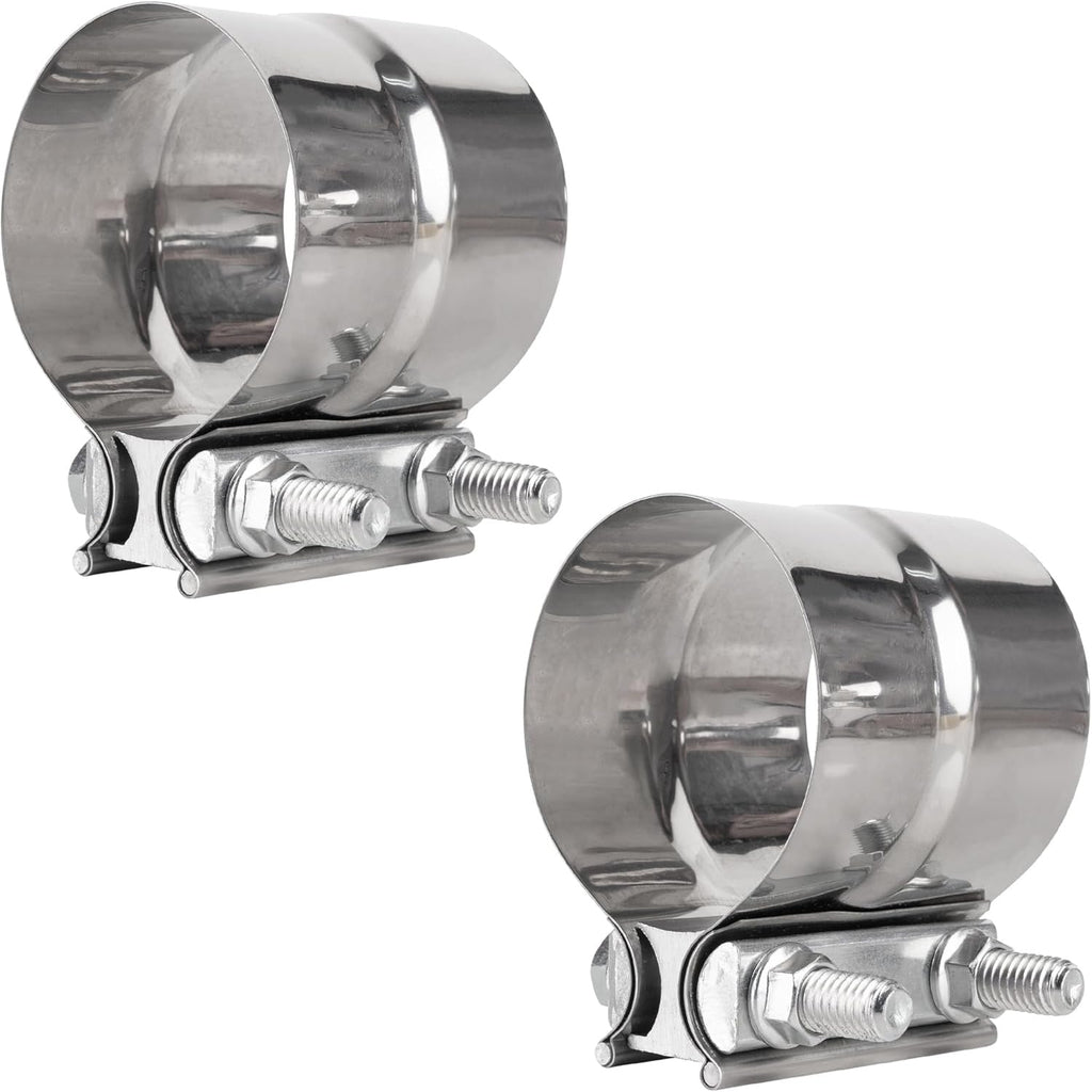 3" Lap Joint Band Clamp with 304 Stainless Steel - 2 Pack