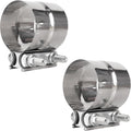 3" Lap Joint Band Clamp with 304 Stainless Steel - 2 Pack