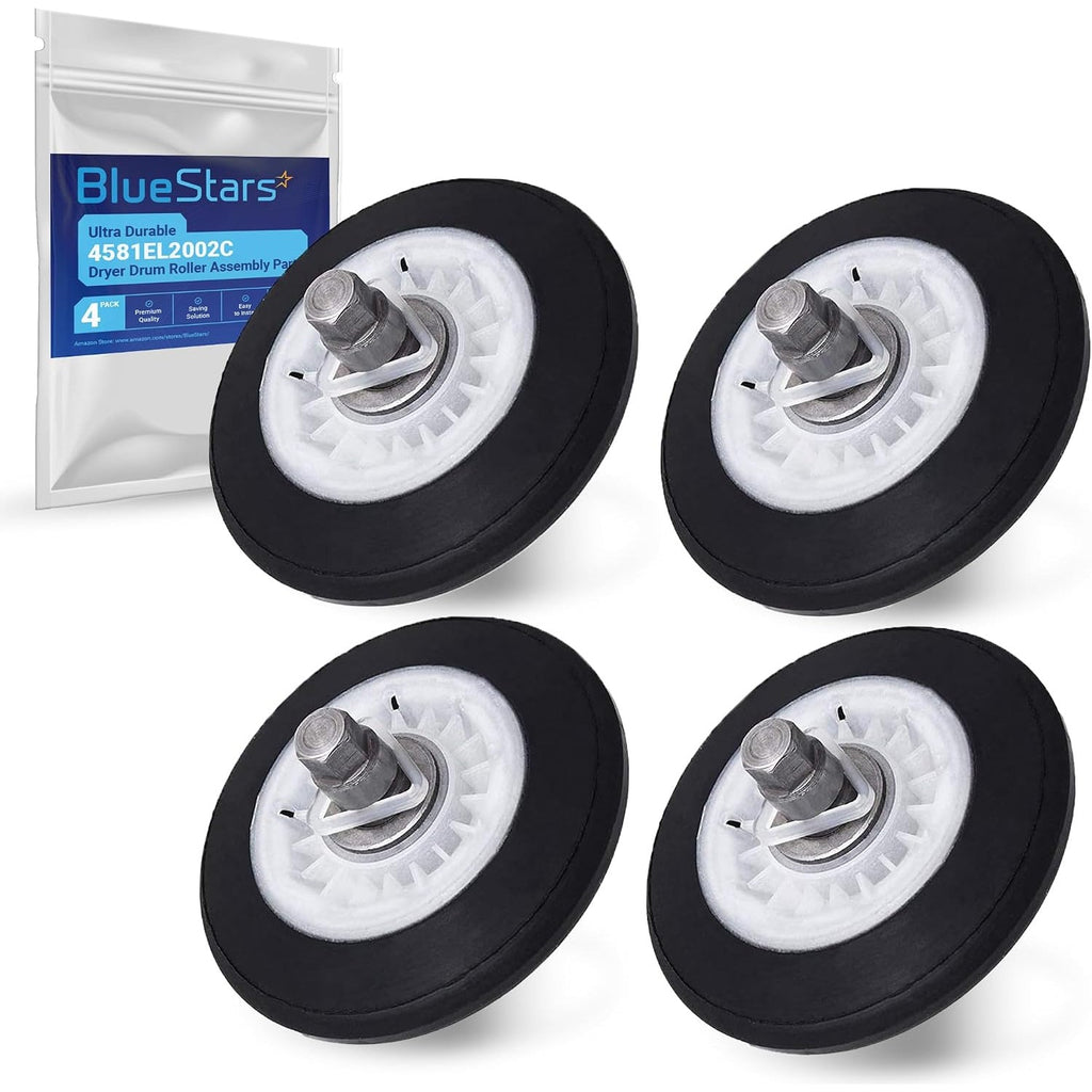 4581EL2002C Dryer Drum Roller Assembly for LG Kenmore - 4 Pack