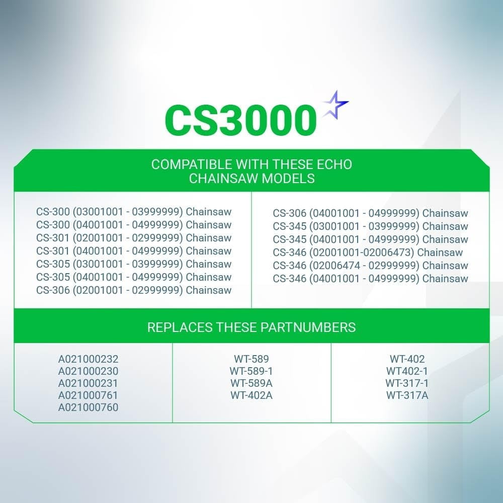 CS3000 WT-589 Carburetor - For Echo CS300 CS301 CS305 CS306 Chainsaw Echo Walbro