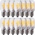 E12 T20 15W Salt Lamp Bulbs 120V 2700K for Himalayan Lamps Wax Warmers - 14 Pack
