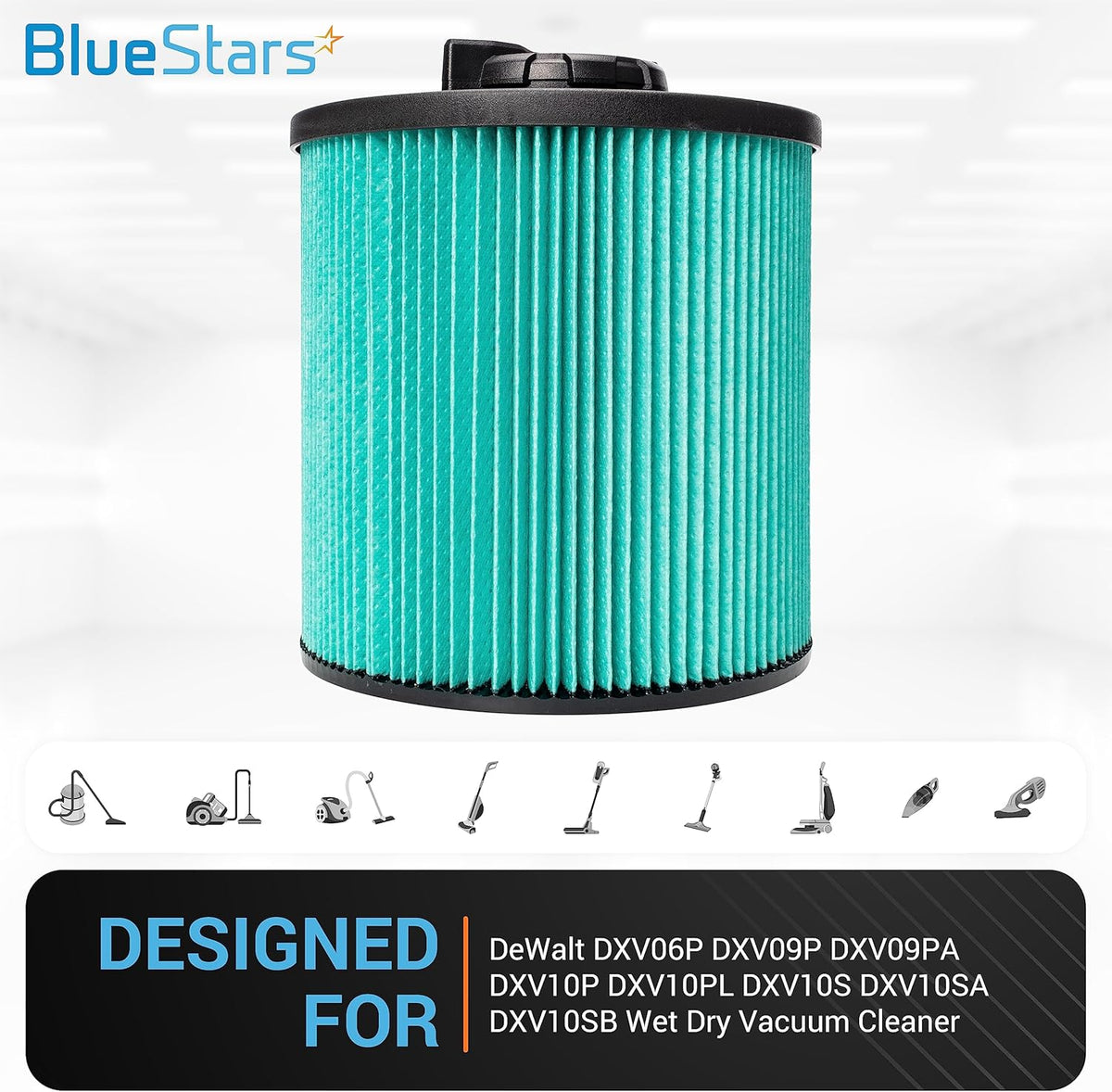 DXVC6914 HEPA Cartridge Filter - Fits DEWALT DXV06P DXV09P DXV10P Vacuums