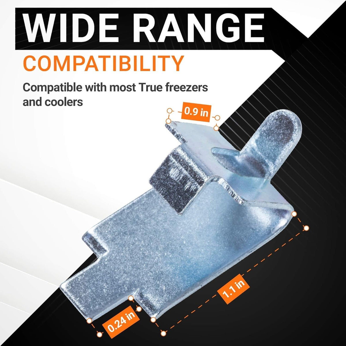920158 Freezer Shelf Support Clips for Refrigerator Freezer - 10 Pack