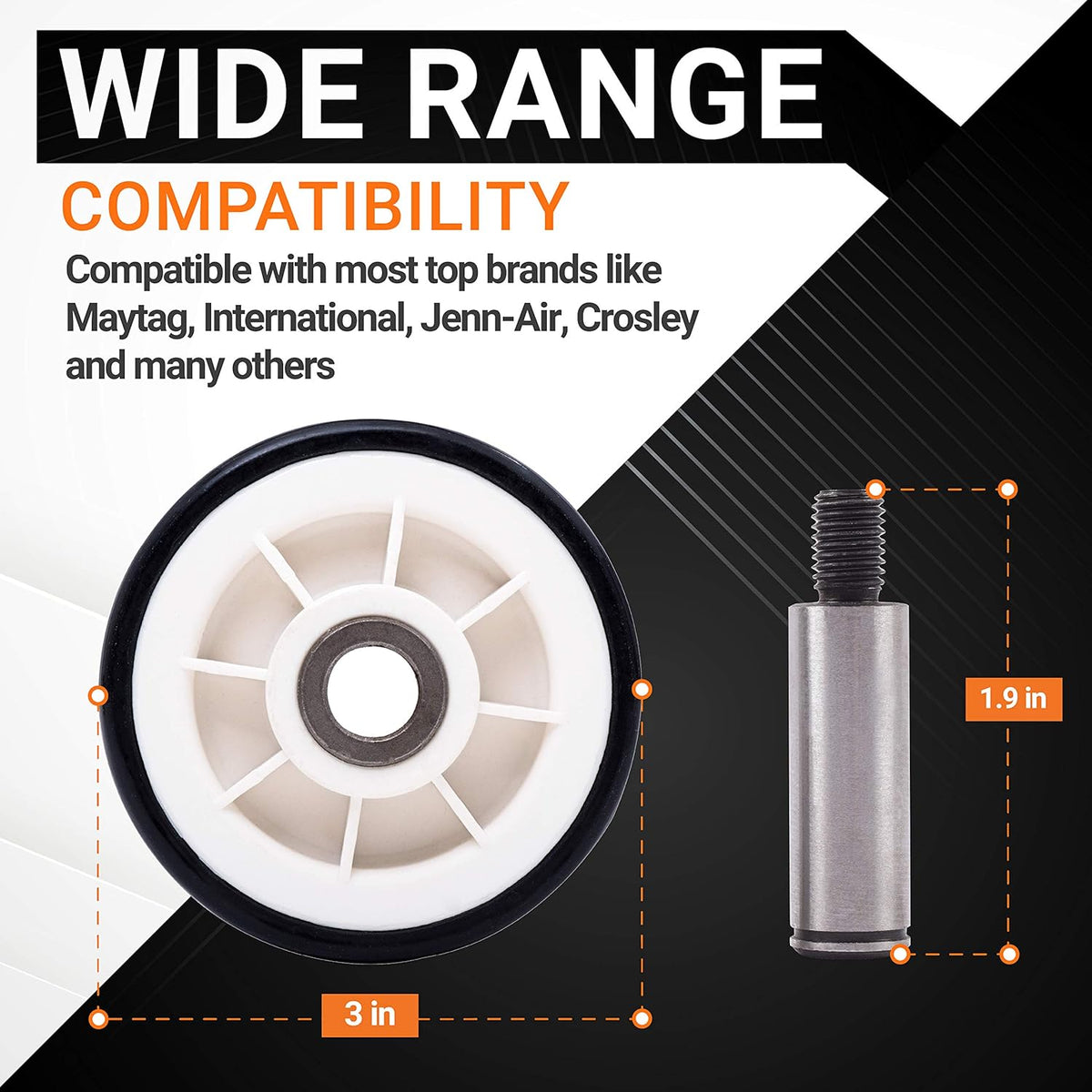12001541 Dryer Roller Kit 306508 Drum Bearing WP6-3700340 Idler Pulley WP33002535 Belt
