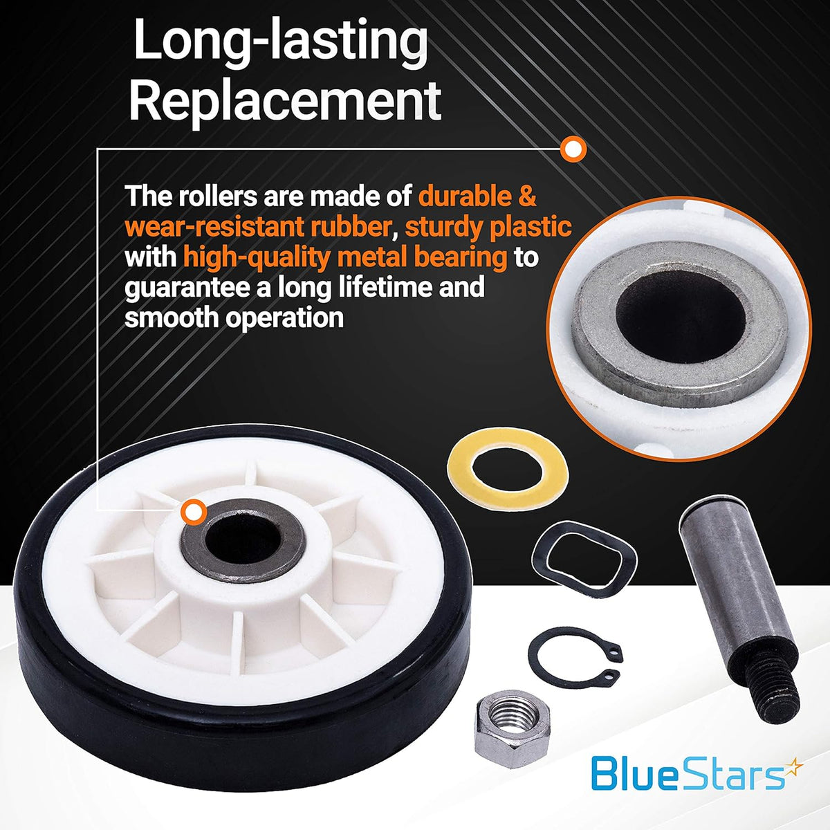 12001541 Dryer Roller Kit 306508 Drum Bearing WP6-3700340 Idler Pulley WP33002535 Belt