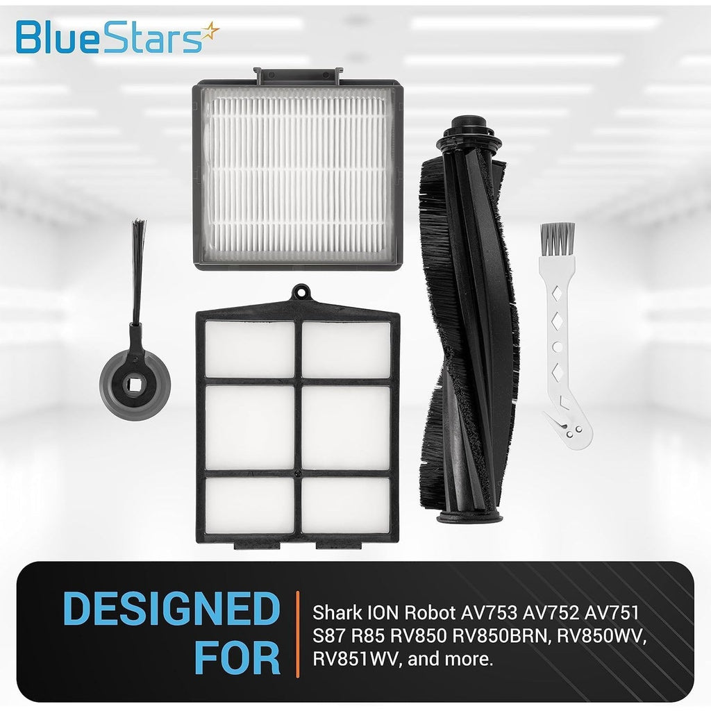Shark ION R85 RV850 S86 S87 Accessory Kit with Side Brushes and Filters
