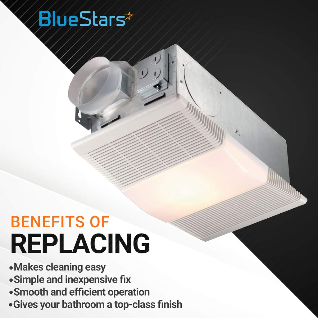 89108000 Bathroom Vent Fan Light Lens for Broan NuTone 763RLN 769RF 769RFT 769RL - 2 Pack