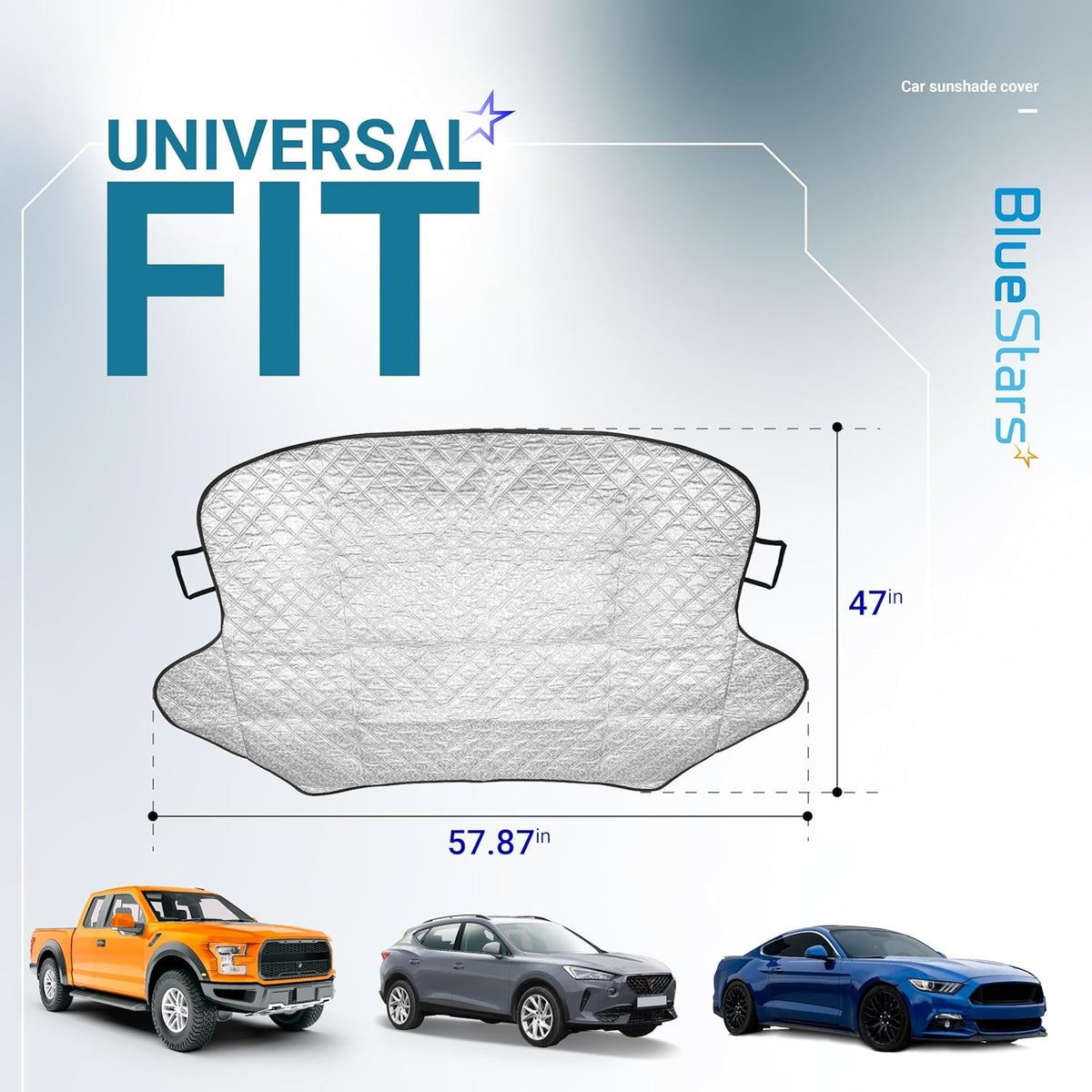 57" x 47" Windshield Cover for Ice and Snow