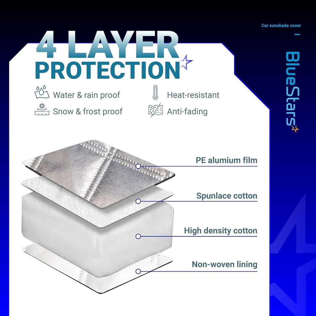 57" x 47" Windshield Cover for Ice and Snow