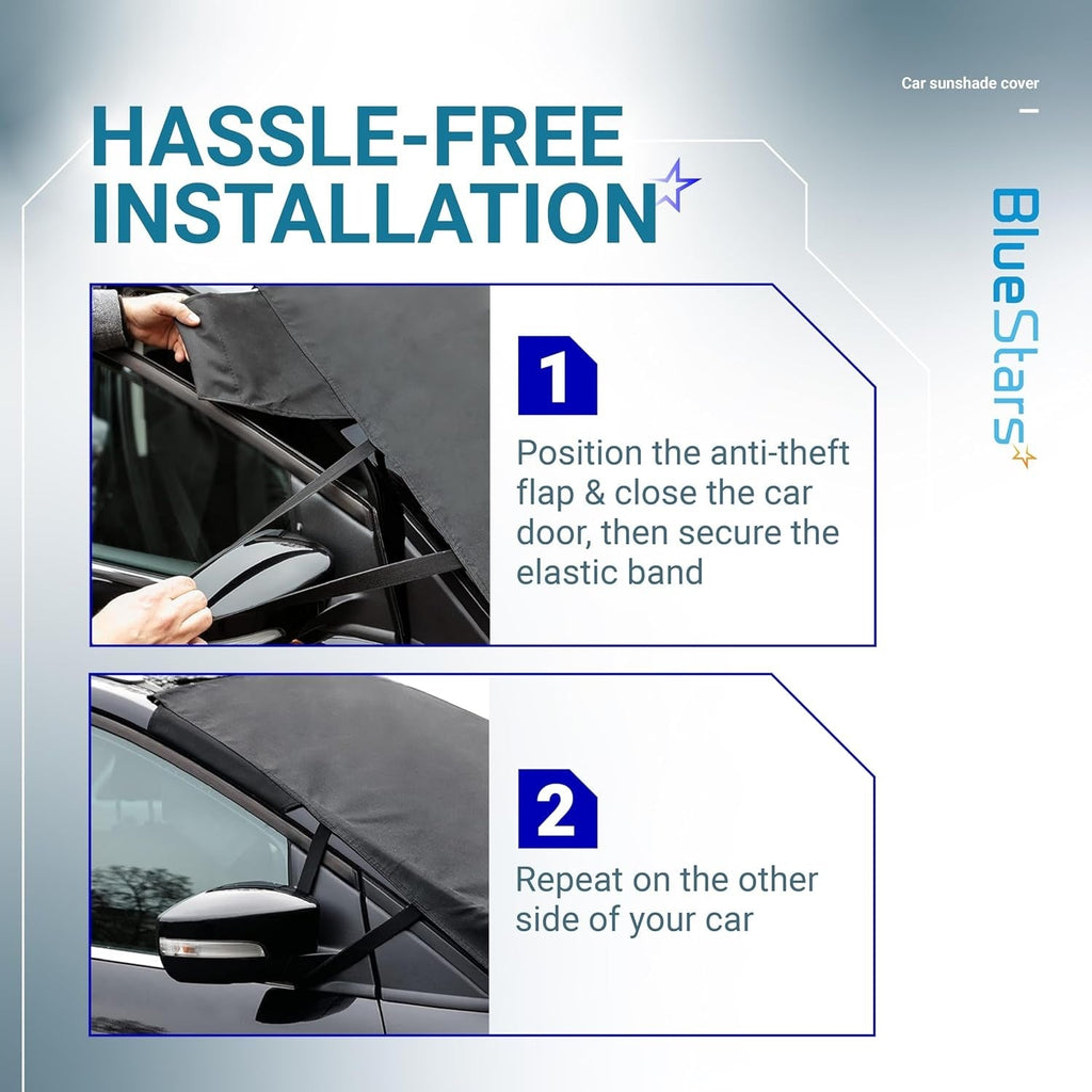 57" x 47" Windshield Cover for Ice and Snow