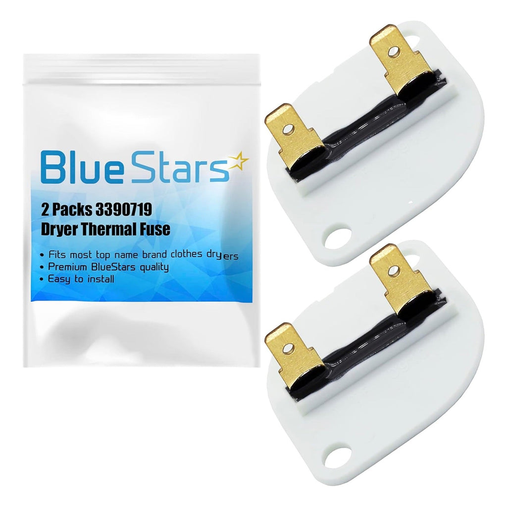 3390719 Dryer Thermal Fuse - For Whirlpool & Kenmore Dryers - 2 Pack