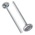 1.8" Steel Garage Door Rollers with 7" Stem for Standard 2" Track Doors - 2 Pack