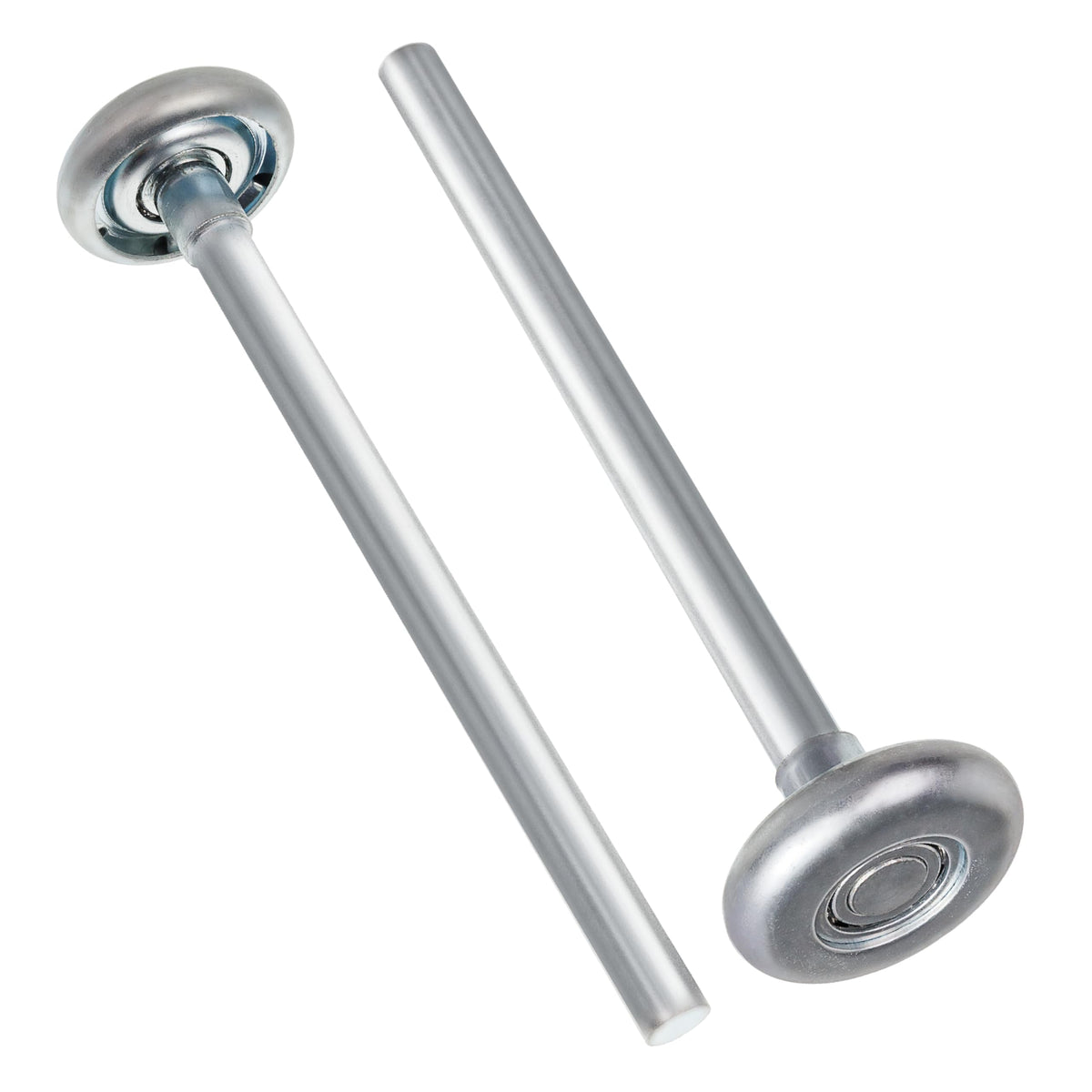 1.8" Steel Garage Door Rollers with 7" Stem for Standard 2" Track Doors - 2 Pack